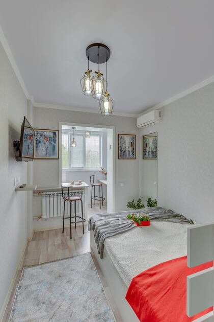 Стильная студия на Абая–Саина, 20 м², до 2 гостей, фото 2