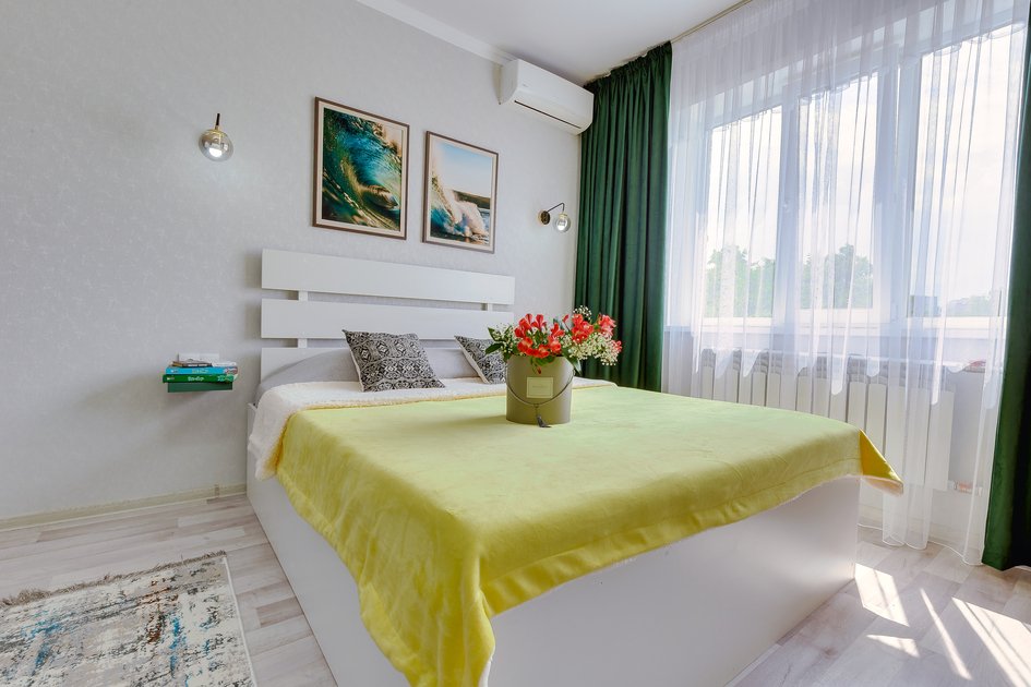 Интерьер: Стильная студия на Абая–Саина, 20 м², до 3 гостей